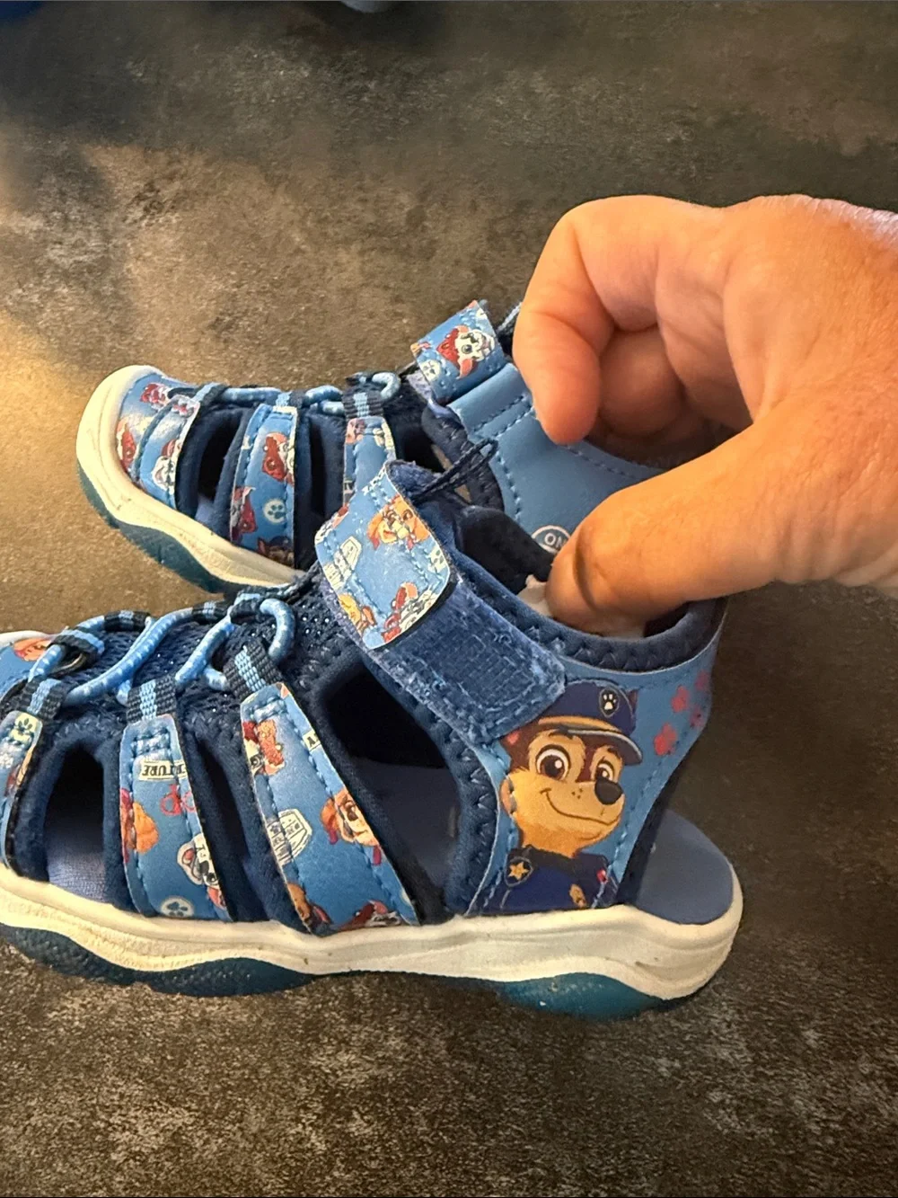 Paw Patrol Blue Kids Character Sport sandals size 6
